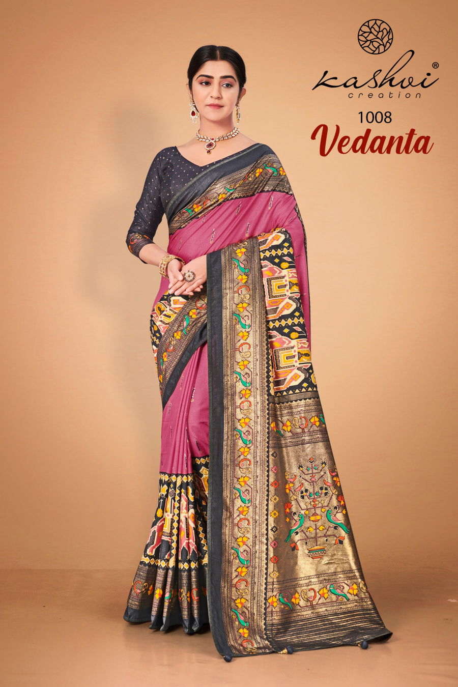 Kashvi Vedanta Colors Wholesale Wedding Sarees Catalog
